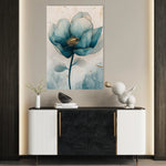 Floral 1408 Canvas Art 18" x 24" / 45 x 60 cm / Black