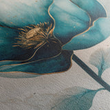 Floral 1408 Canvas Art 18" x 24" / 45 x 60 cm / Black