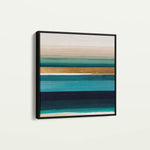 Abstract 1409 Canvas Art 16" x 16" / 40 x 40 cm / Black