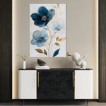 Floral 1409 Canvas Art 18" x 24" / 45 x 60 cm / Black