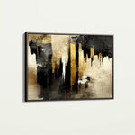 Abstract 141 Canvas Art 60 x 40 cm / Black