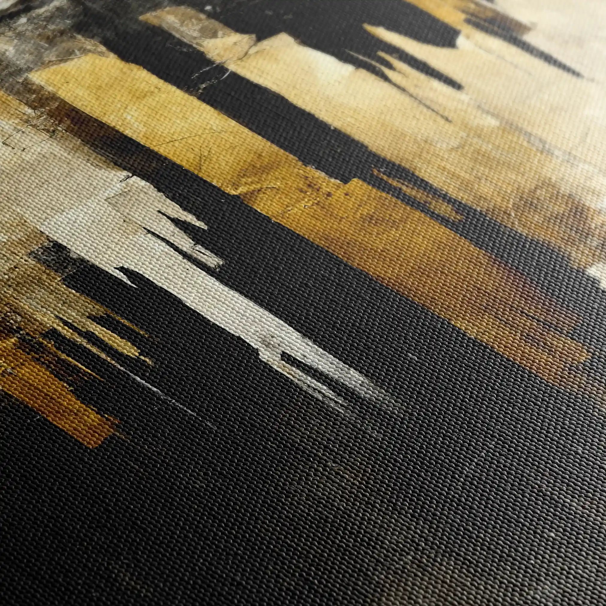 Abstract 141 Canvas Art 60 x 40 cm / Black