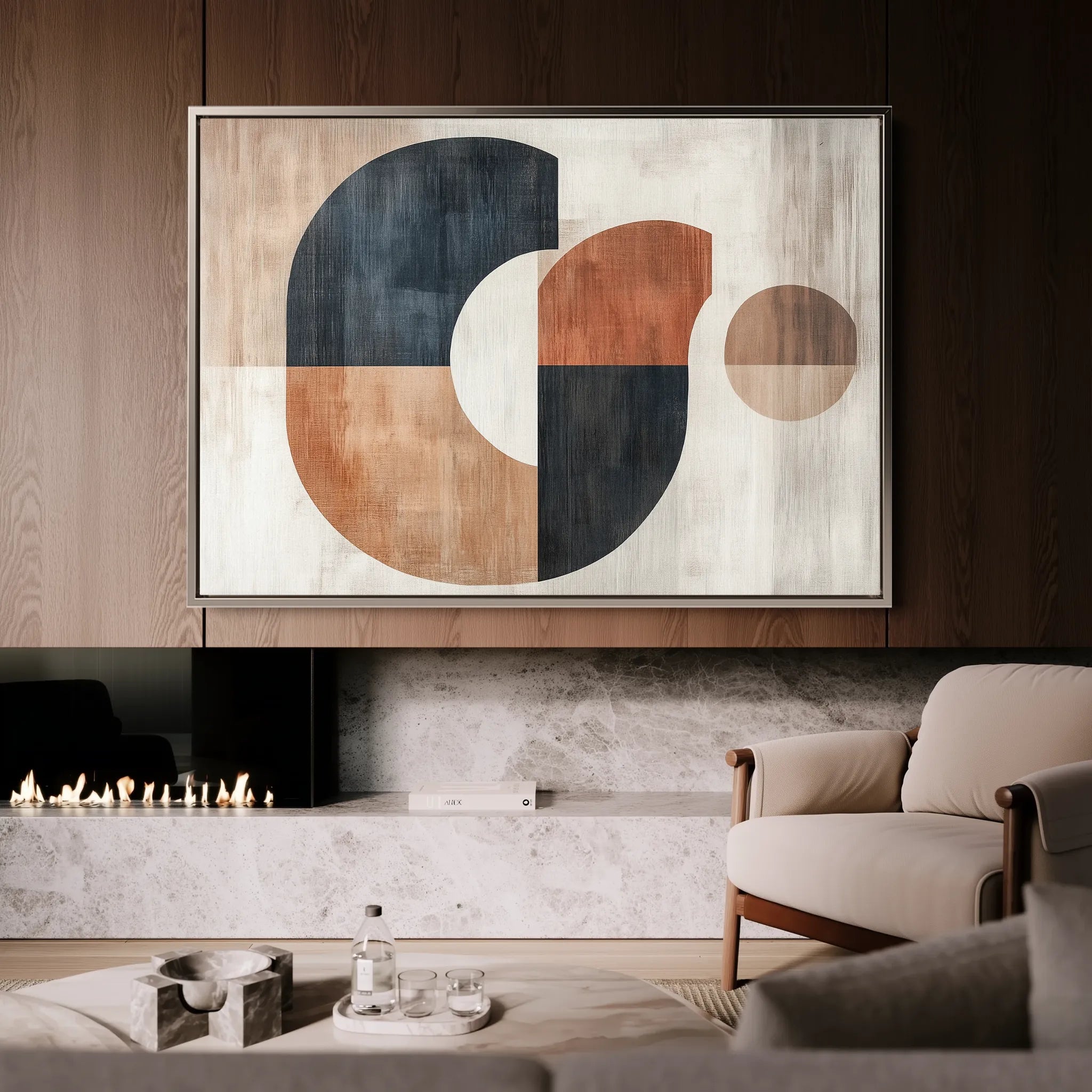 Boho 141 Canvas Art 18" x 24" / 45 x 60 cm / Black