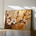 Floral 141 Canvas Art 18" x 24" / 45 x 60 cm / Black