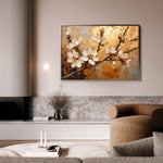 Floral 141 Canvas Art 18" x 24" / 45 x 60 cm / Black