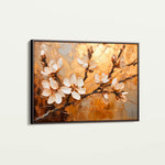 Floral 141 Canvas Art 18" x 24" / 45 x 60 cm / Black