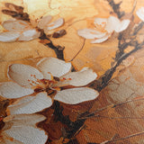 Floral 141 Canvas Art 18" x 24" / 45 x 60 cm / Black