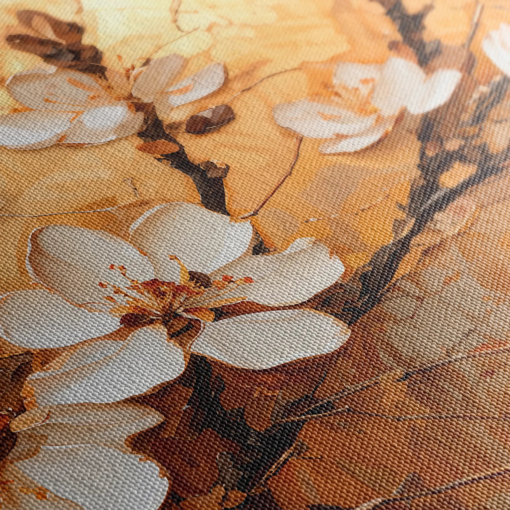 Floral 141 Canvas Art 18" x 24" / 45 x 60 cm / Black