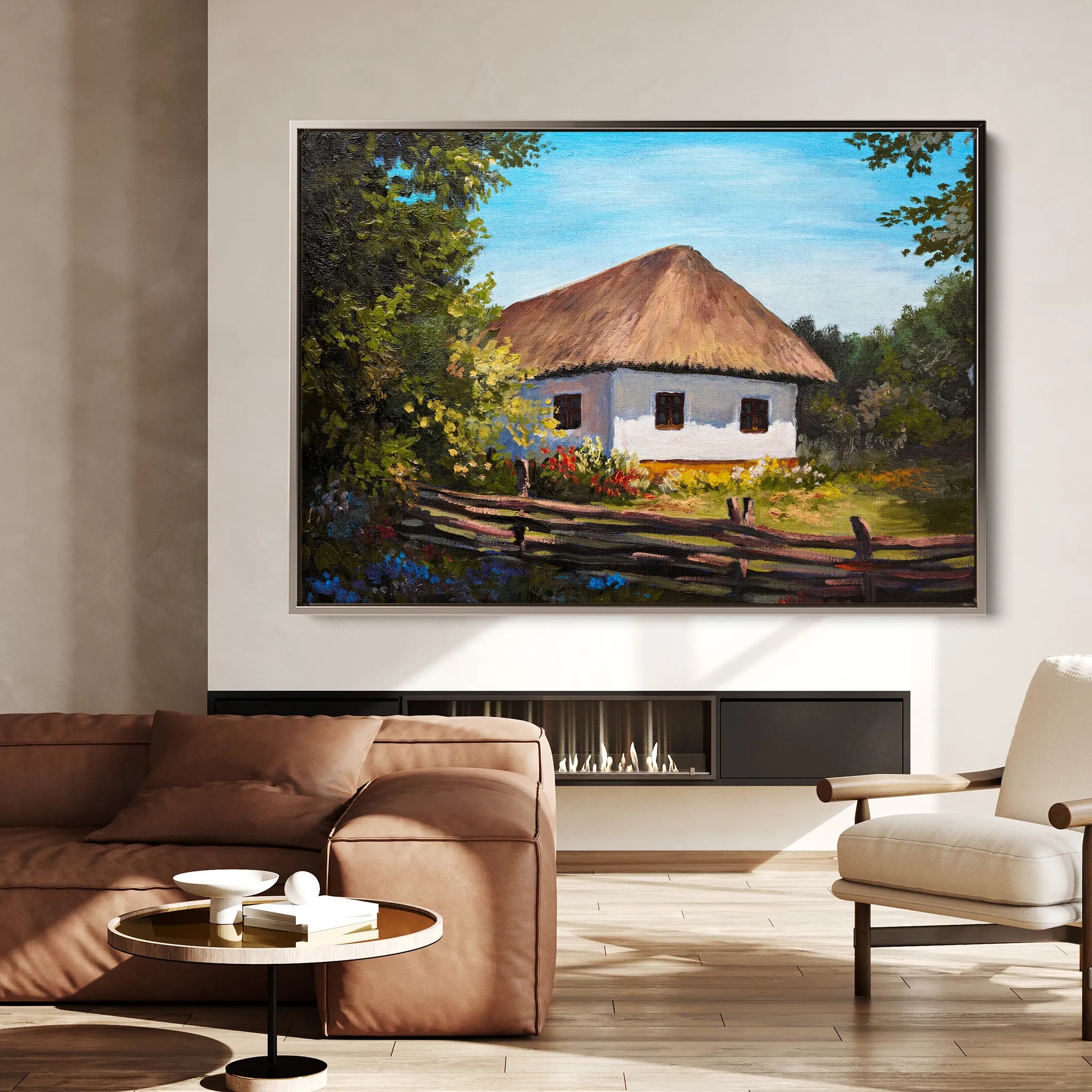 Landscape 141 Canvas Art 18" x 24" / 45 x 60 cm / Black