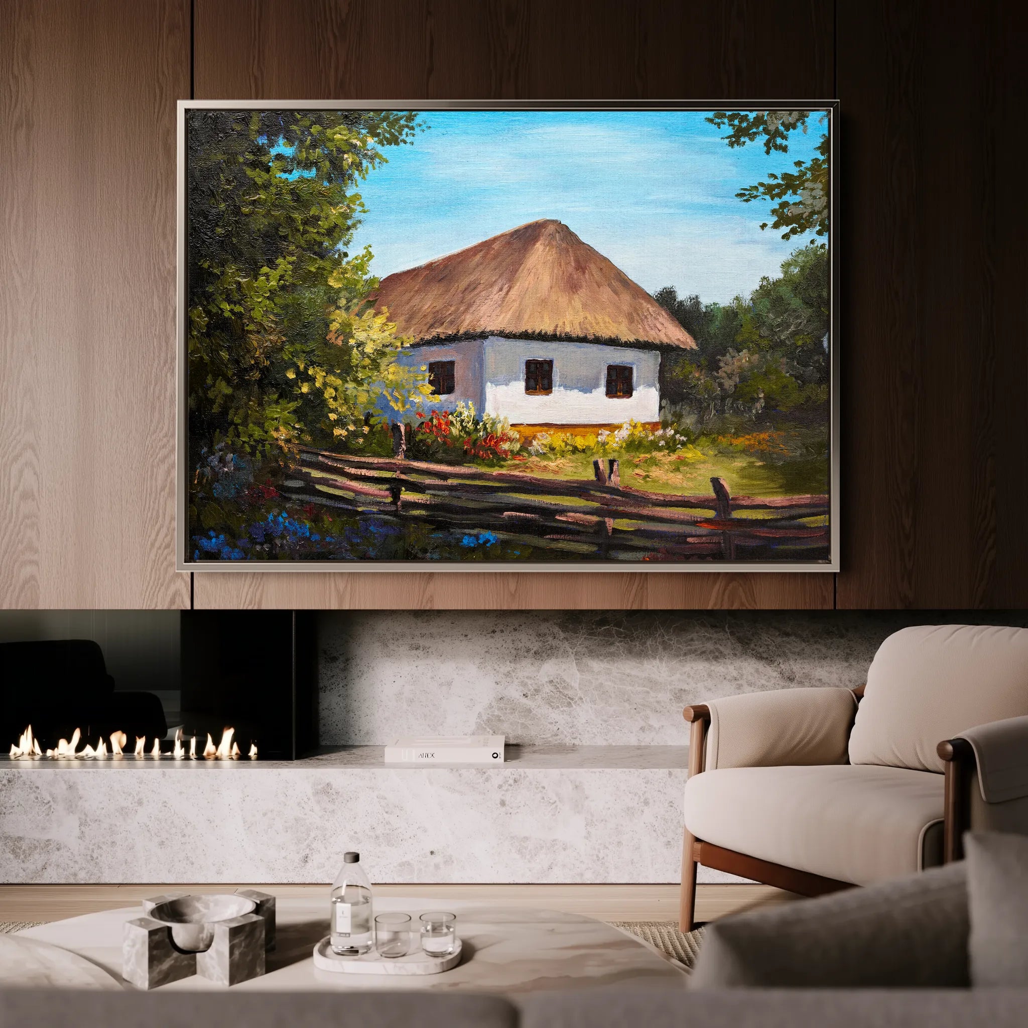 Landscape 141 Canvas Art 18" x 24" / 45 x 60 cm / Black