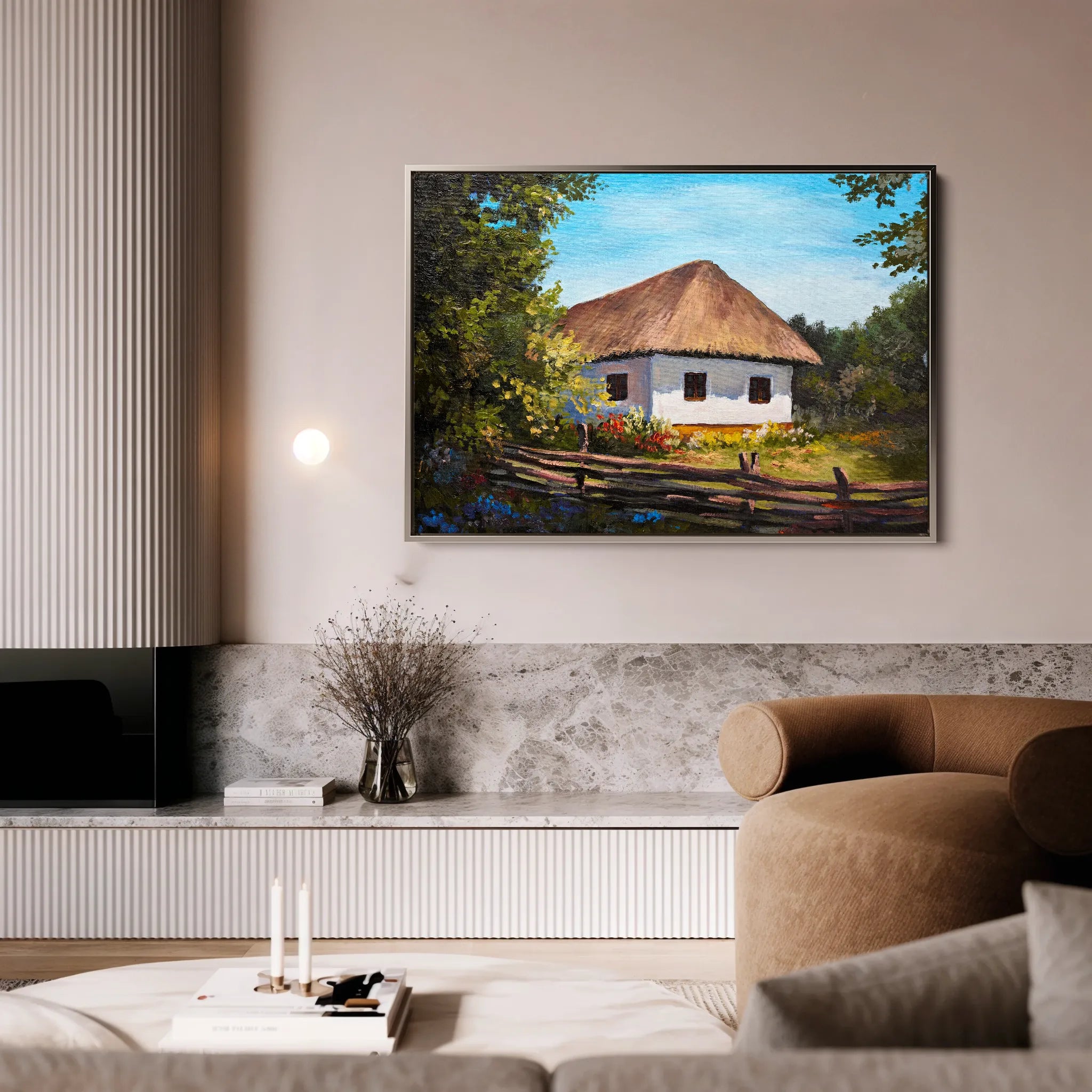 Landscape 141 Canvas Art 18" x 24" / 45 x 60 cm / Black