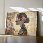 Portrait 141 Canvas Art 18" x 24" / 45 x 60 cm / Black