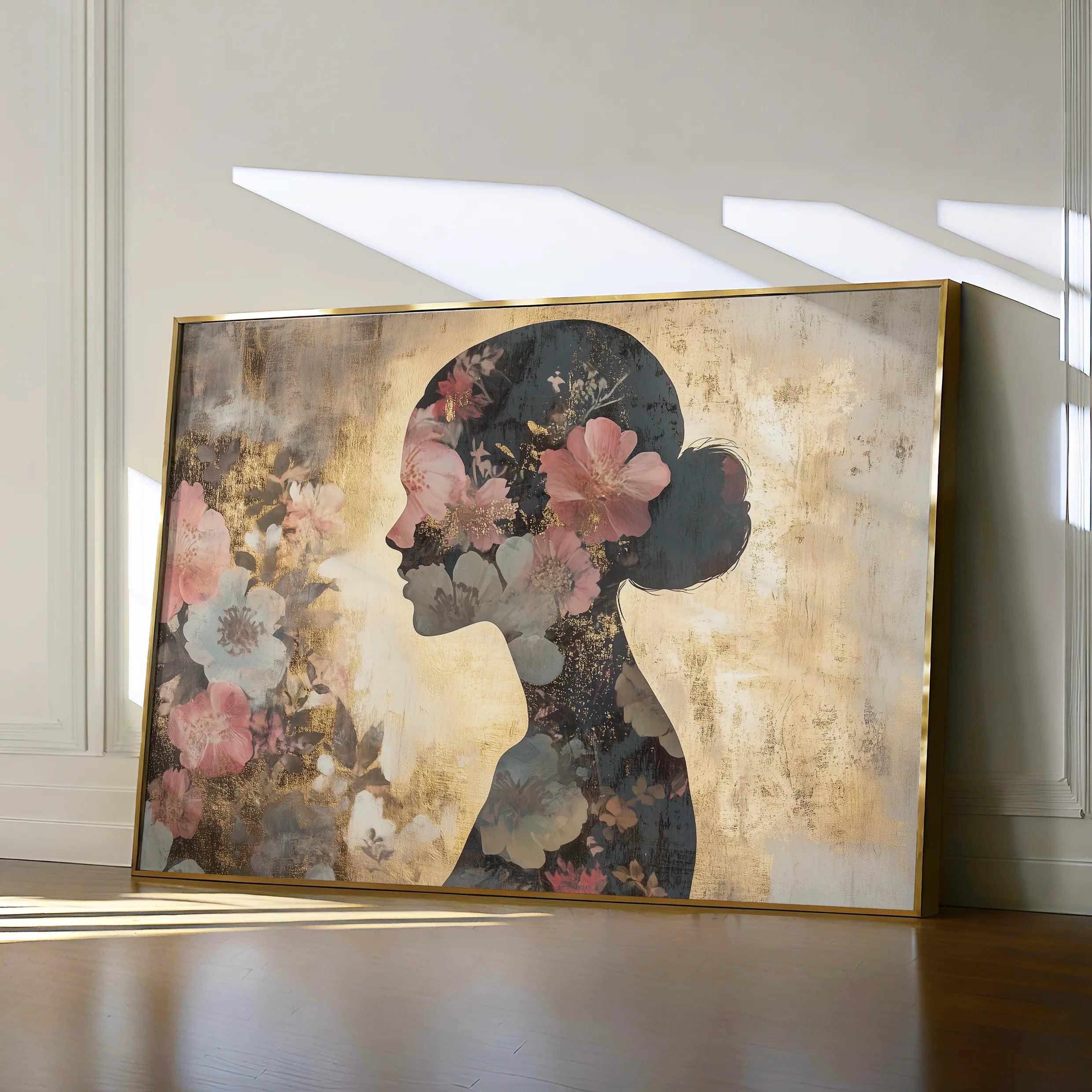Portrait 141 Canvas Art 18" x 24" / 45 x 60 cm / Black