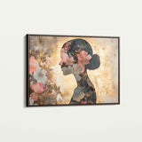 Portrait 141 Canvas Art 18" x 24" / 45 x 60 cm / Black