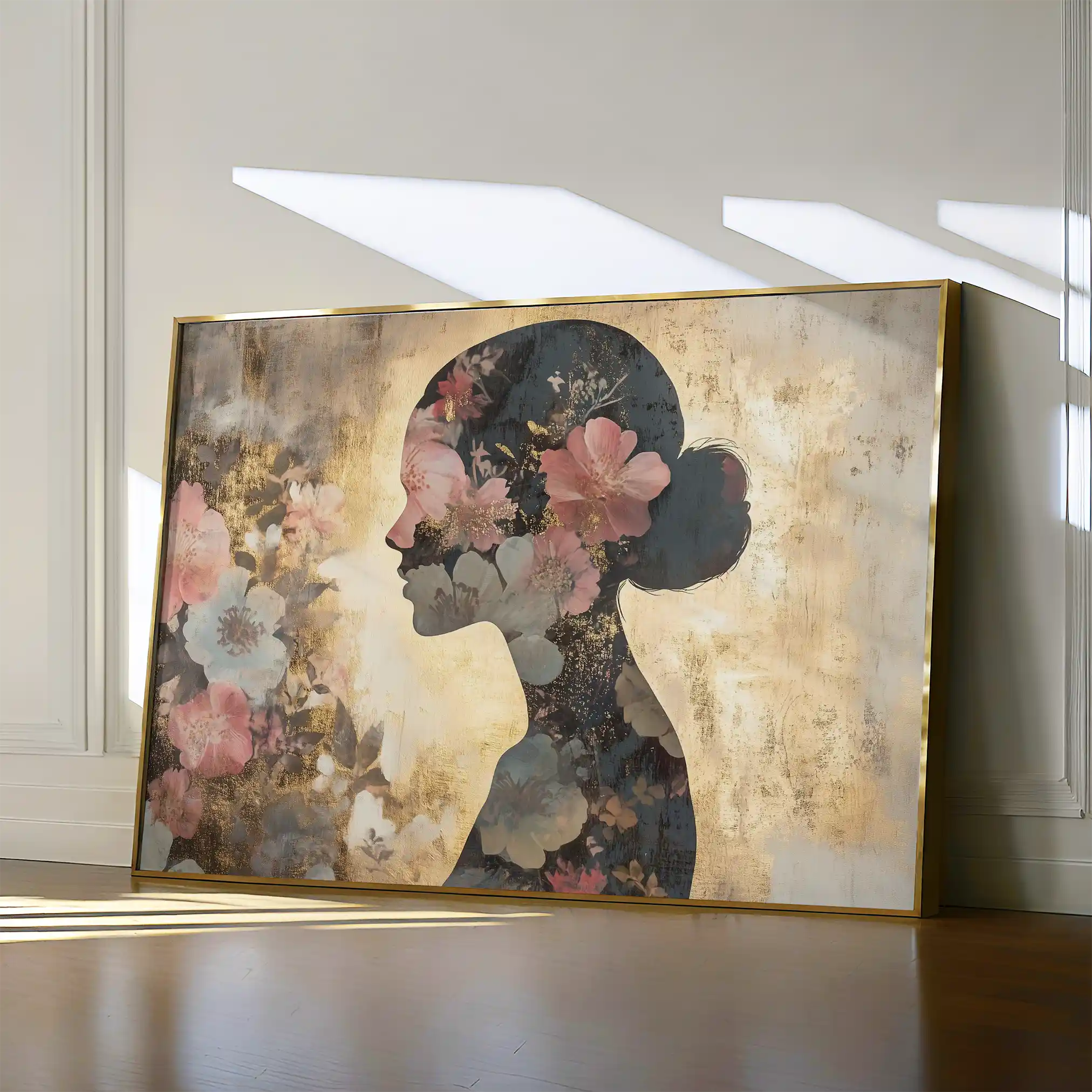 Portrait 141 Canvas Art 60 x 40 cm / Black