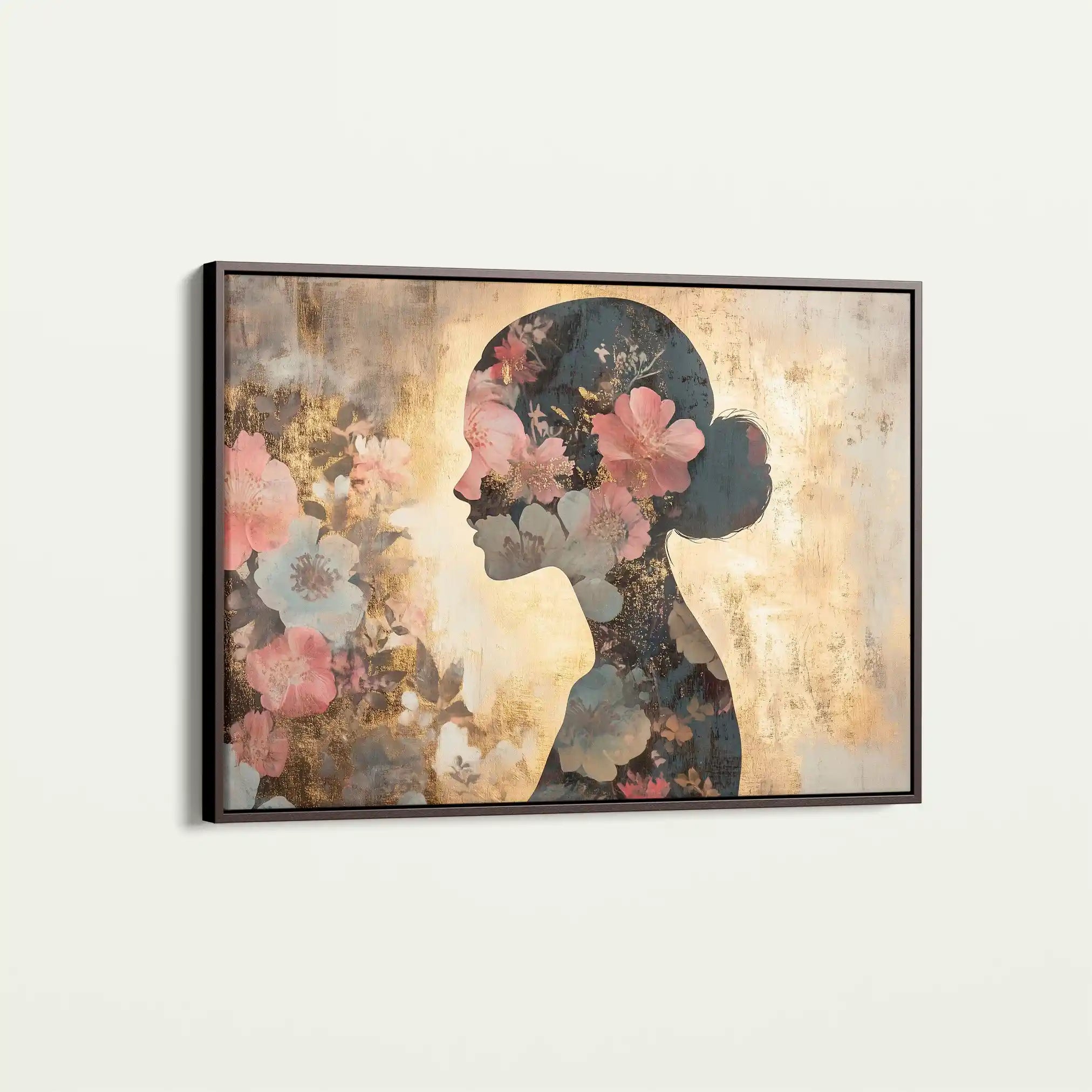 Portrait 141 Canvas Art 60 x 40 cm / Black