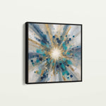 Abstract 1410 Canvas Art 16" x 16" / 40 x 40 cm / Black