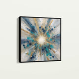 Abstract 1410 Canvas Art 16" x 16" / 40 x 40 cm / Black