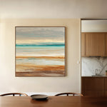 Abstract 1411 Canvas Art 16" x 16" / 40 x 40 cm / Black