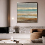 Abstract 1411 Canvas Art 16" x 16" / 40 x 40 cm / Black