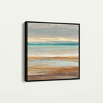 Abstract 1411 Canvas Art 16" x 16" / 40 x 40 cm / Black
