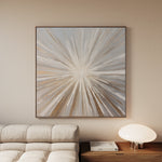 Abstract 1412 Canvas Art 16" x 16" / 40 x 40 cm / Black