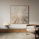 Abstract 1412 Canvas Art 16" x 16" / 40 x 40 cm / Black