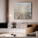 Abstract 1412 Canvas Art 16" x 16" / 40 x 40 cm / Black