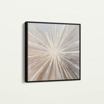 Abstract 1412 Canvas Art 16" x 16" / 40 x 40 cm / Black
