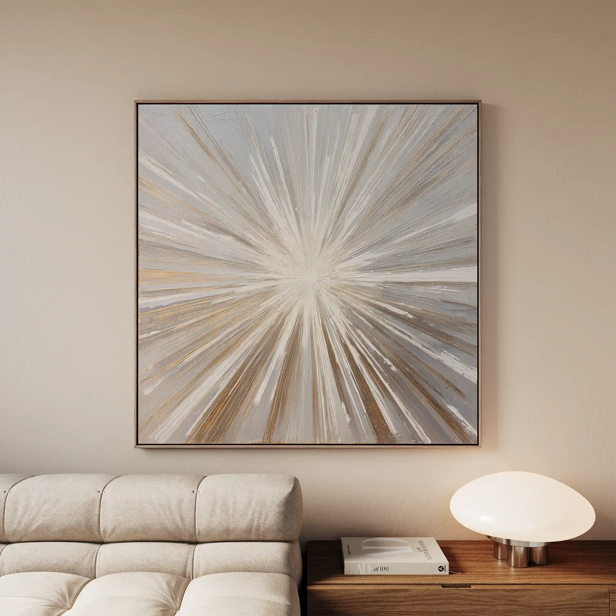 Abstract 1412 Canvas Art 60 x 60 cm / Black