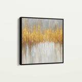Abstract 1413 Canvas Art 16" x 16" / 40 x 40 cm / Black