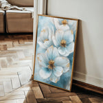 Floral 1413 Canvas Art 18" x 24" / 45 x 60 cm / Black