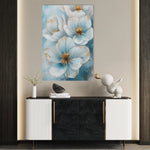Floral 1413 Canvas Art 18" x 24" / 45 x 60 cm / Black