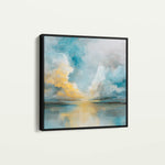Abstract 1414 Canvas Art 16" x 16" / 40 x 40 cm / Black