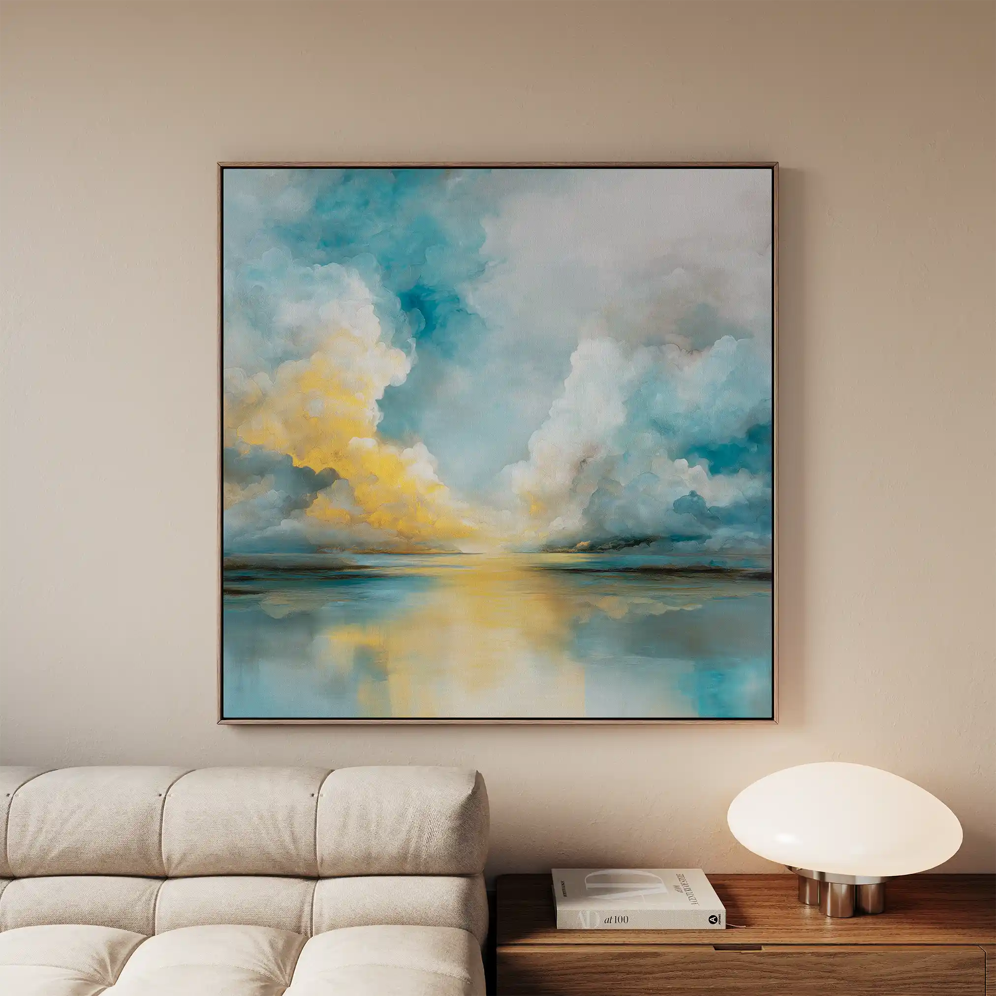 Abstract 1414 Canvas Art 60 x 60 cm / Black