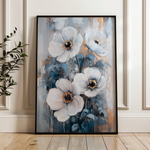 Floral 1414 Canvas Art 18" x 24" / 45 x 60 cm / Black