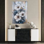 Floral 1414 Canvas Art 18" x 24" / 45 x 60 cm / Black