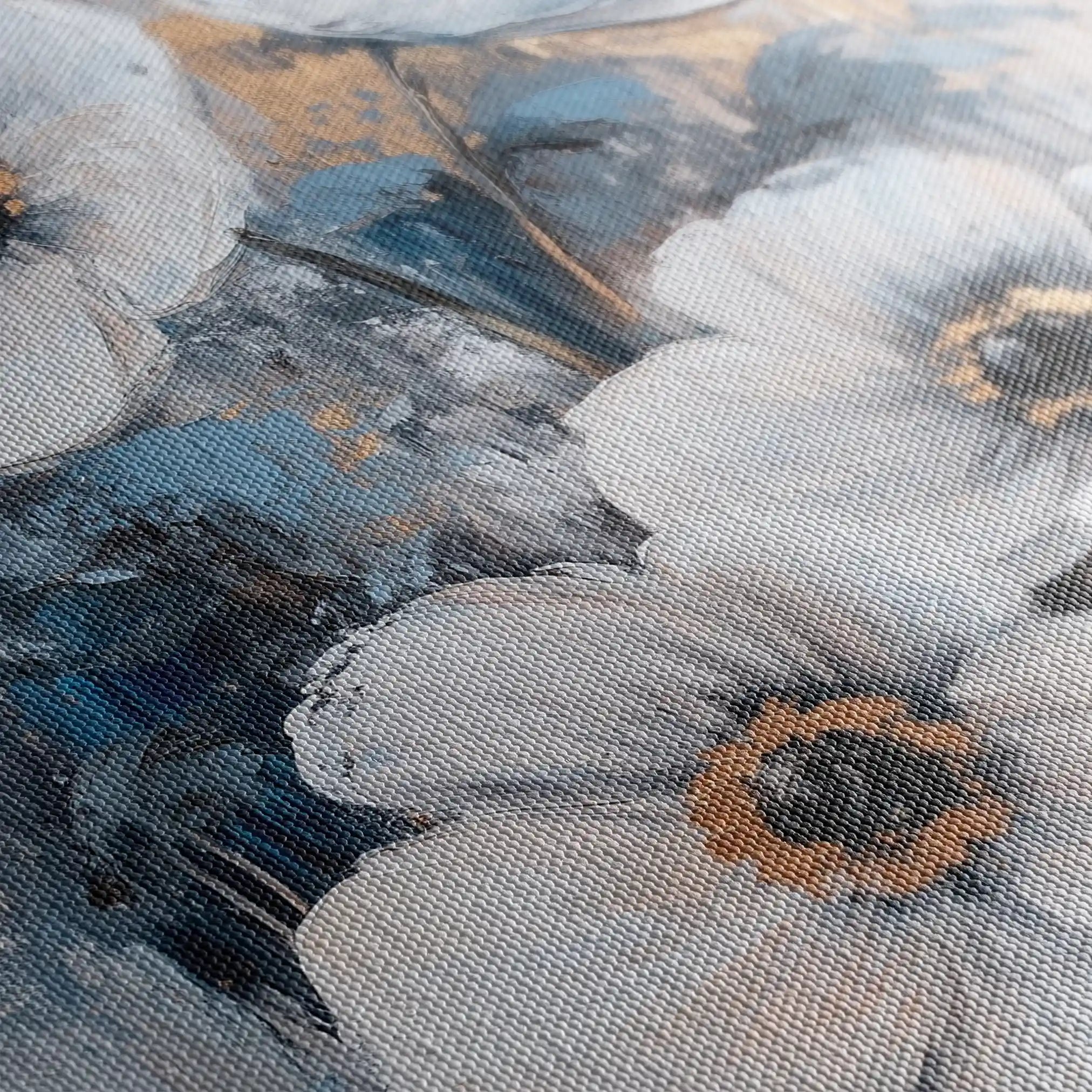 Floral 1414 Canvas Art 60 x 40 cm / Black