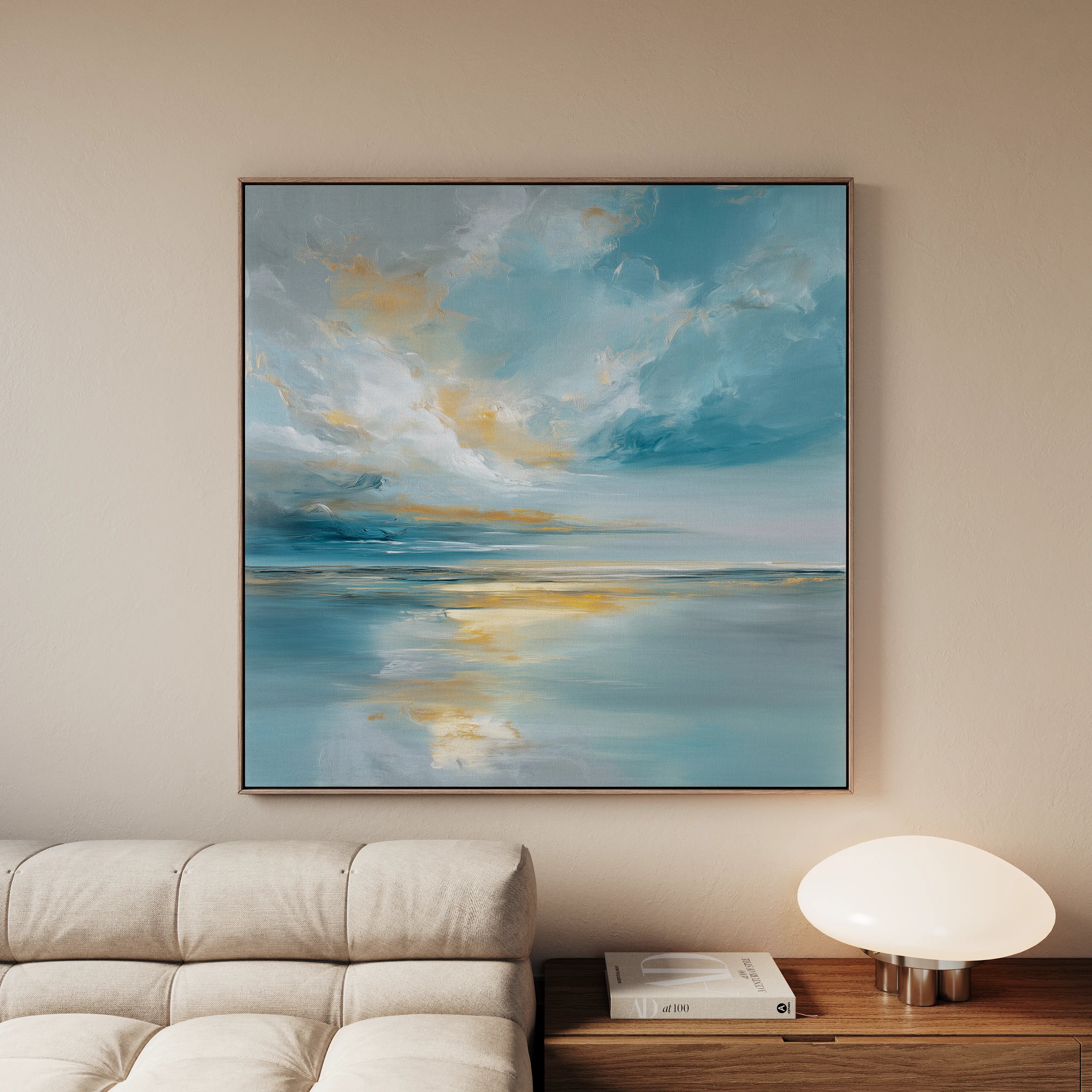 Abstract 1415 Canvas Art 16" x 16" / 40 x 40 cm / Black