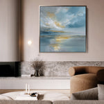 Abstract 1415 Canvas Art 16" x 16" / 40 x 40 cm / Black