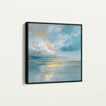 Abstract 1415 Canvas Art 16" x 16" / 40 x 40 cm / Black