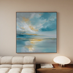Abstract 1415 Canvas Art 60 x 60 cm / Black