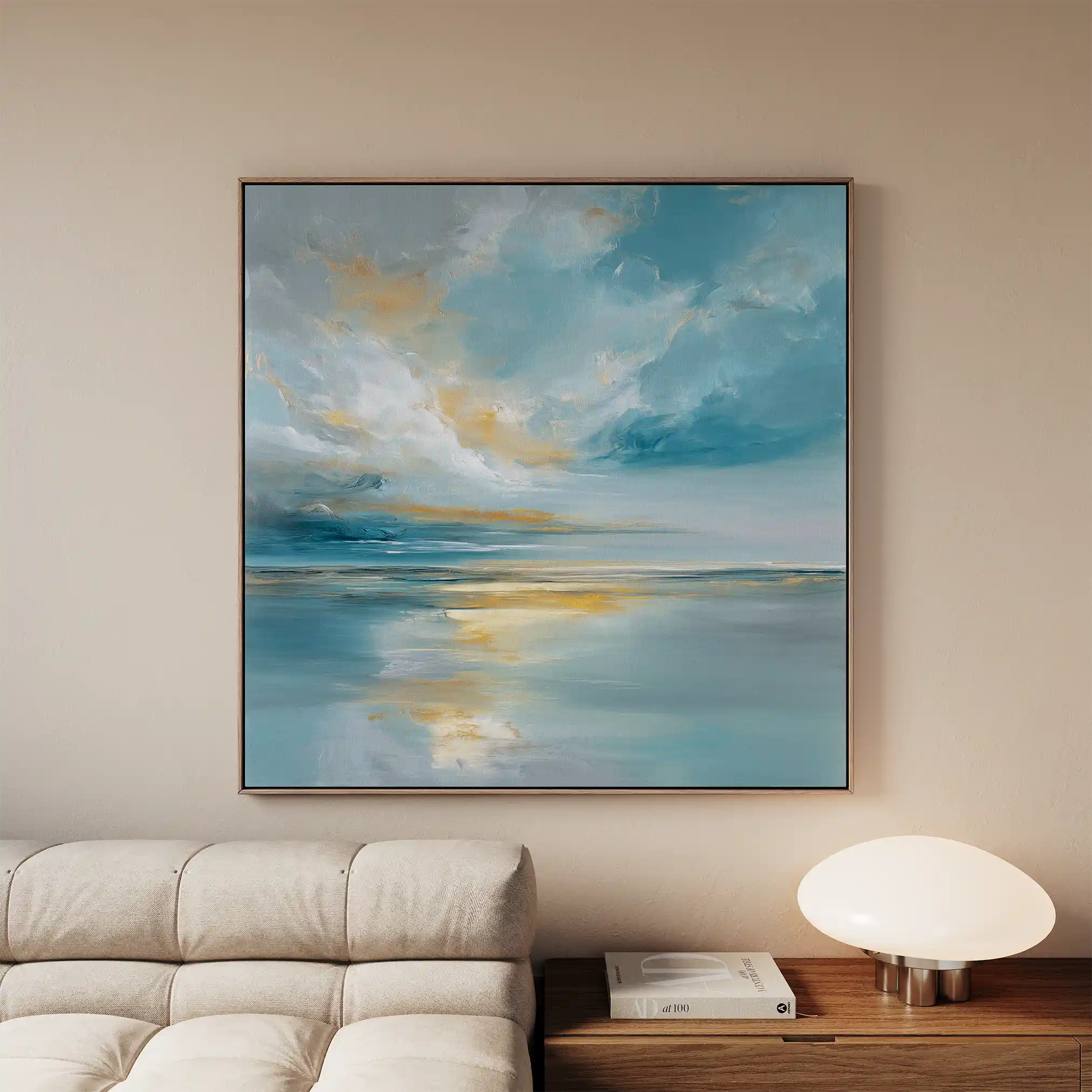 Abstract 1415 Canvas Art 60 x 60 cm / Black