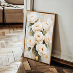 Floral 1415 Canvas Art 18" x 24" / 45 x 60 cm / Black