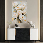 Floral 1415 Canvas Art 18" x 24" / 45 x 60 cm / Black