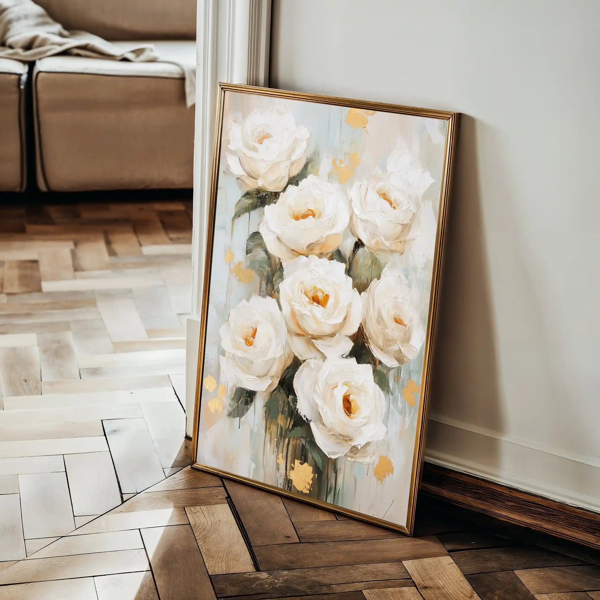 Floral 1415 Canvas Art 60 x 40 cm / Black