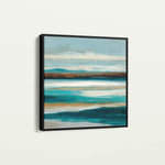 Abstract 1416 Canvas Art 16" x 16" / 40 x 40 cm / Black