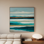 Abstract 1416 Canvas Art 60 x 60 cm / Black