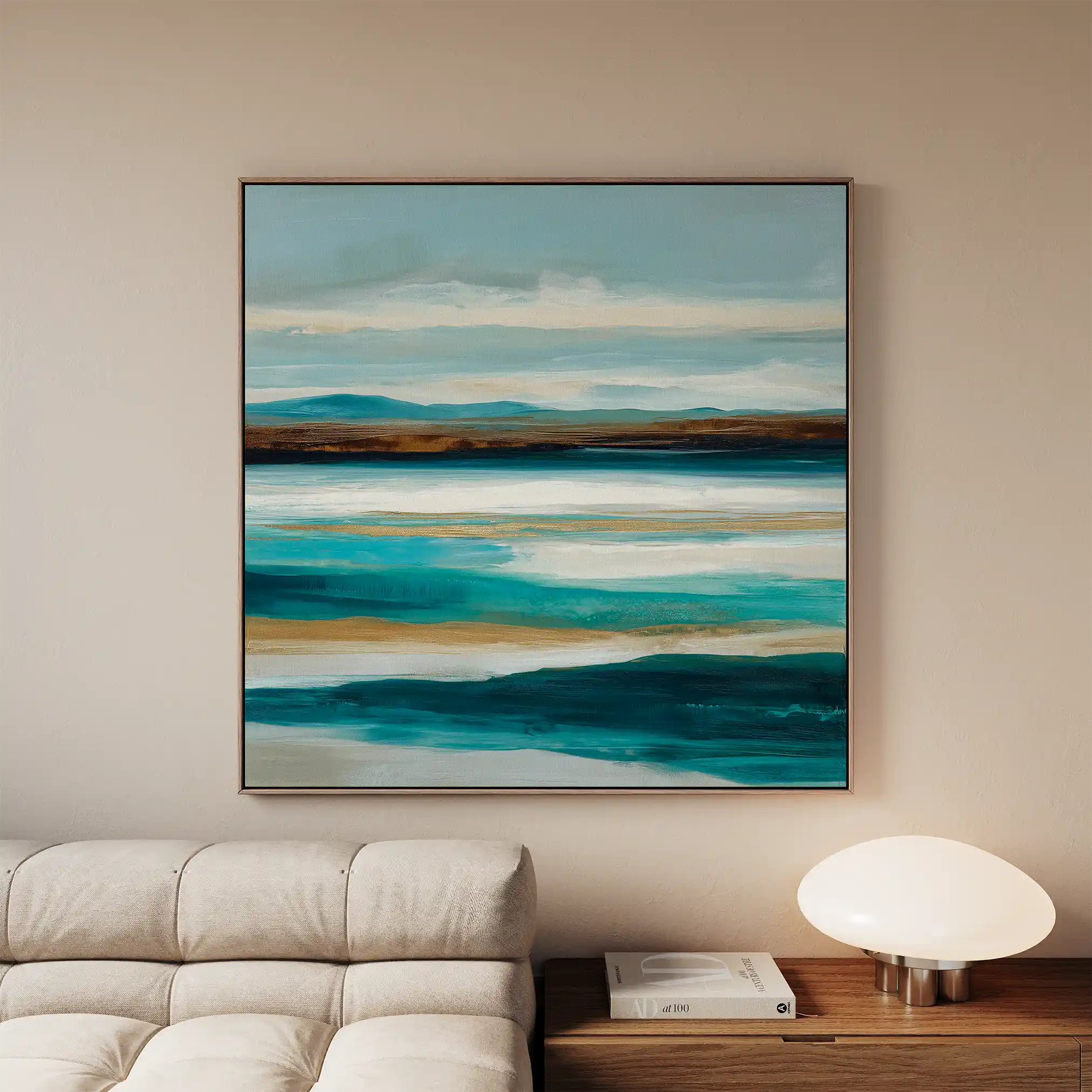 Abstract 1416 Canvas Art 60 x 60 cm / Black