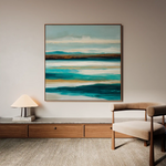 Abstract 1416 Canvas Art 60 x 60 cm / Black